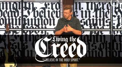 “I believe in the Holy Spirit.”